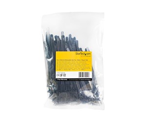 Kabelordner/Kabelstrømpe - StarTech.com Reusable Cable Ties 7mm 100 pcs. - CBMZTRB6BK