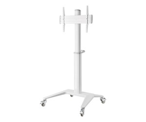 Veggmontering, AV-braketter & AV-møbler - Deltaco Office Display Cart White 70 kg 70" - ARM-0452