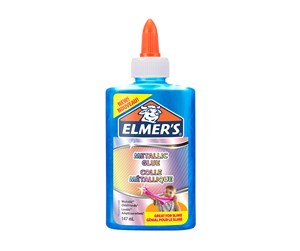 Kreative leker - Elmer's Metallic lim, blå, 147ml - 2109503