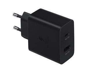 Mobil - Adaptere og ladere - Samsung 35W Power Adapter Duo - Black - EP-TA220NBEGEU