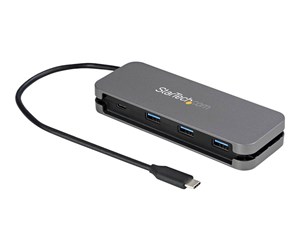 USB-hub - StarTech.com 4 Port USB C Hub - 3x USB-A/1xUSB-C - 5Gbps USB 3.0 Type-C Hub (3.2 Gen 1) - Bus Powered - 11.2" Cable w/ Cable Management (HB30CM3A1CB) - hub - 4 ports USB-hub - 4 porter - Svart - HB30CM3A1CB