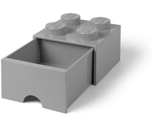 Barnerom - LEGO Brick Drawer 4 Grey - 40051740