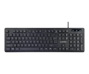 Tastatur - Gembird KB-UML-02 - keyboard - US - black - Tastatur - Amerikansk Engelsk - Svart - KB-UML-02