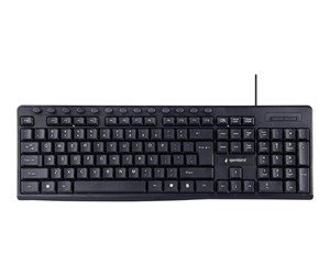 Tastatur - Gembird KB-UM-107 - keyboard - US - black - Tastatur - Amerikansk Engelsk - Svart - KB-UM-107