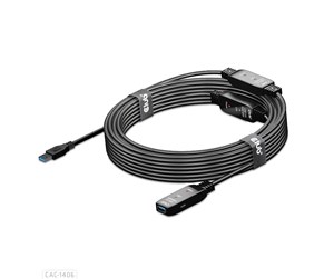 Repeater & Transceiver - Club 3D CAC-1406 USB 3.2 Gen1 Active Repeater Cable 15m/ 49.2 ft M/F 28AWG - CAC-1406