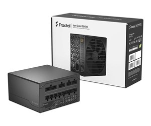 Strømforsyning (PSU) - Fractal Design ION Gold Strømforsyning (PSU) - 550 Watt - 140 mm - ATX 2.52 - 80 Plus Gold sertifisert - FD-P-IA2G-550-EU