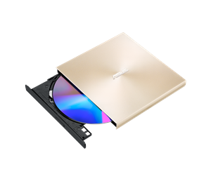 Optisk driver (DVD/BR/Floppy) - ASUS ZenDrive U8M SDRW-08U8M-U - Gold - DVD-RW (Brenner) - USB-C - Gull - 90DD0295-M29000