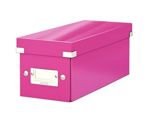 Arkivering & Oppbevaring - Leitz Oppbevaringsboks Click & Store  WOW CD Rosa - 60410023