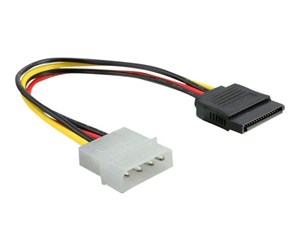 Strømkabel (intern) - DeLOCK power cable - SATA power to 4 PIN internal power - 15 cm - 60100