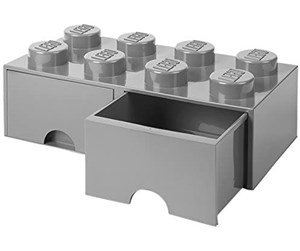 Barnerom - LEGO Brick Drawer 8 - Stone Grey - 40061740