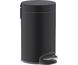 Baderomstilbehør - Hansgrohe addstoris pedal bin matt black - 41775670