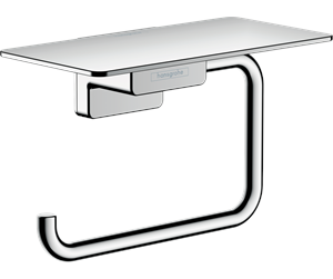 Baderomstilbehør - Hansgrohe addstoris roll holder with shelf chrome - 41772000