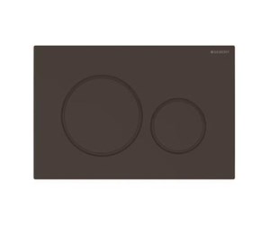 Toaletter, toalettseter, bidéer og reservedeler - Geberit sigma20 actuator plate 246 x 164 x 12 mm dull black/black easy-to-clean-coated - 115.882.16.1