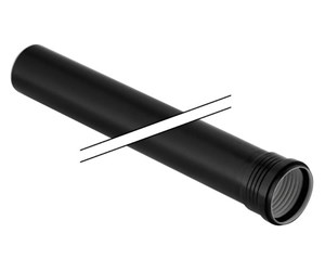 Dreneringsprodukter - Geberit silent drain pipe 110x500mm 1mf black pp - 390.502.14.1