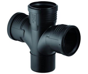 Dreneringsprodukter - Geberit silent pp manifold 87.5° 110/110mm 2mf. - 390.566.14.1