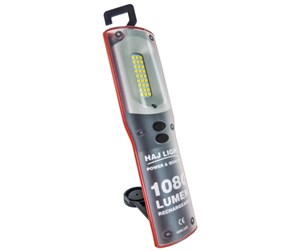 Verktøy - Haj Light 1080 LUMEN Rechargeable inspection lamp with magnet hook clip 250 Lumen top light IP54 - 49HL1080