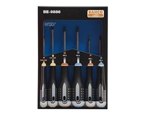 Håndverktøy - BAHCO Screwdriver ergo set - BE-9886