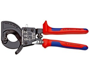 Verktøy for elektrisk arbeid - KNIPEX Kabelkutter, (Skralleprinsipp) - 95 31 250