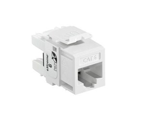 Kobber kabling - Leviton Extreme cat 6 utp jack 110-style - white - 61110-RW6