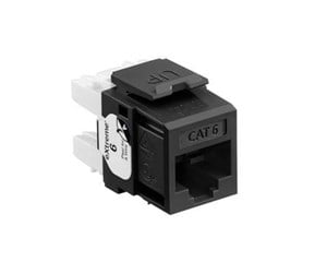 Kobber kabling - Leviton Extreme cat 6 utp jack 110-style - black - 61110-RE6