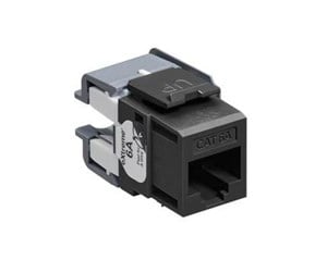 Kobber kabling - Leviton Extreme cat 6a utp jack 110-style - black - 6110G-RE6