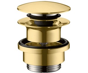 Reservedeler og tilbehør - Hansgrohe waste set brass push-open for basin and bidet mixers polished gold-optic - 50100990