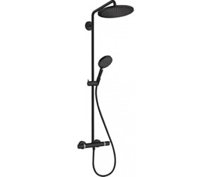 Dusj- og monteringstilbehør - Hansgrohe croma select s showerpipe 280 1jet with thermostat and hand shower raindance select s 120 3jet matt black - 26890670