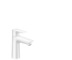 Blandebatterier og beslag - Hansgrohe talis e single lever basin mixer 110 with pop-up waste set matt white - 71710700