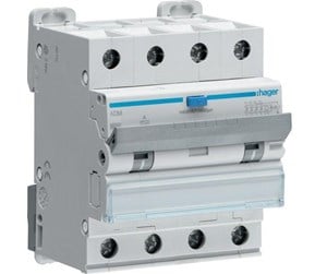 Komponenter for switchboxes og skap - Hager Rcbo 4p 6ka c-16a 30ma 4m - ADM466C