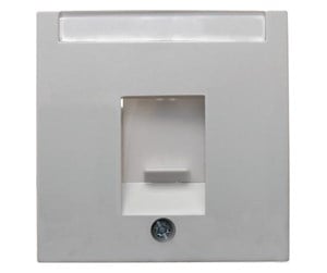 Switch - Berker Centre plate with dust protection polar white - 11701909