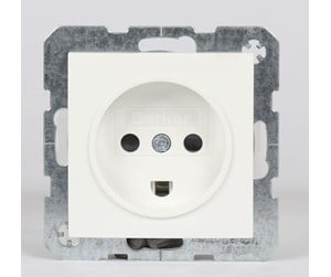 Switch - Berker Socket outlet danish version s/b polar white - 6647761909