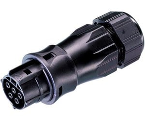 Kabler og ledninger - Wieland Rst20i5 plug female 5-pol 250/400v/20a 0.75-4mm2 ø=13-18mm black - 96.051.4553.1