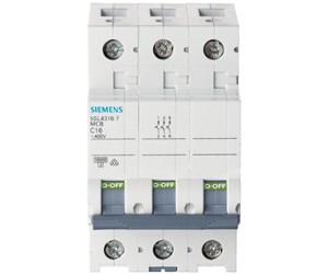 Komponenter for switchboxes og skap - Siemens Circuit breaker 400v 10ka 3-pole c 32a - 5SL4332-7