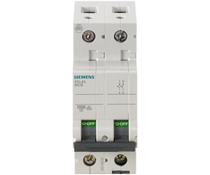 Komponenter for switchboxes og skap - Siemens Circuit breaker 230v 10ka 1+n--pole c 2a - 5SL4502-7