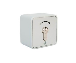 Sikkerhet - Bennike & Wander Geba key switch 1 x pulse 1 pole with cylinder - S-APZ 1-1T/1 M/CYL