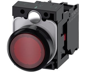 Trykknapper & Signalenheter - Siemens Illuminated pushbutton red - 3SU1102-0AB20-1CA0