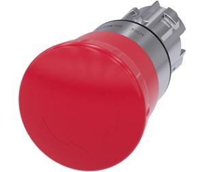 Trykknapper & Signalenheter - Siemens Em stop mushroom pushbutton 40mm red - 3SU1050-1HB20-0AA0