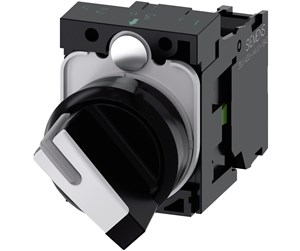 Trykknapper & Signalenheter - Siemens Selector switch o-i black white - 3SU1100-2BF60-1BA0