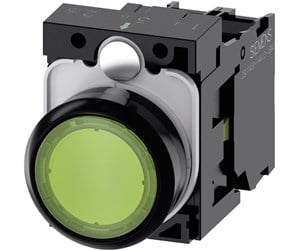 Trykknapper & Signalenheter - Siemens Illuminated pushbutton green - 3SU1102-0AB40-1BA0