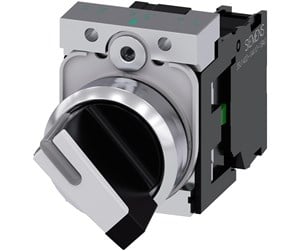 Trykknapper & Signalenheter - Siemens Selector switch o-i black white - 3SU1150-2BF60-1BA0