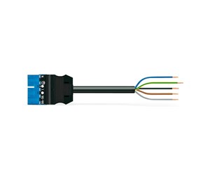 Kabler og ledninger - Winsta Connecting cable 3m hf eca plug/open-ended blue - 771-9985/216-301