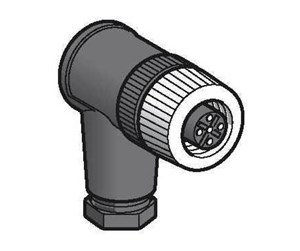 Sensor-teknologi - Schneider Electric Plug m12 5 pol female elbowel metal - XZCC12FCM50B