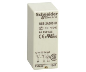 Komponenter for switchboxes og skap - Schneider Electric Relay+socket.2co.12vdc - RSB2A080JD