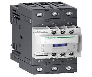 Komponenter for switchboxes og skap - Schneider Electric Tesys d contactor lc1d65abd 3p 65a ac-3 30kw@400v 1no+1nc aux contact 24v dc coil - LC1D65ABD