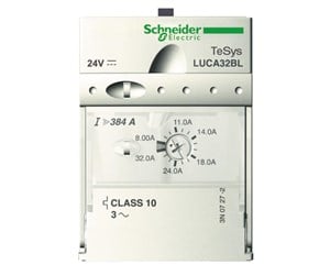 Komponenter for switchboxes og skap - Schneider Electric Tesys u standard control unit luca - class 10 - 1.25...5 a - 24 v dc - LUCA05BL