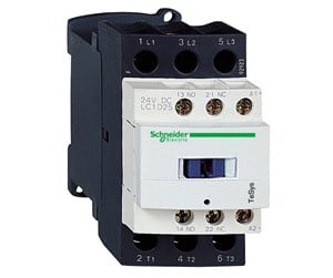 Komponenter for switchboxes og skap - Schneider Electric Tesys d contactor lc1d25p7 3p 25a ac-3 11kw@400v 1no+1nc aux contact 230v 50/60hz ac coil - LC1D25P7