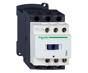 Komponenter for switchboxes og skap - Schneider Electric Tesys d contactor lc1d18bl 3p(3 no) - ac-3 - <= 440 v 18 a - 24 v dc coil - LC1D18BL