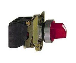 Trykknapper & Signalenheter - Schneider Electric Harmony rotary switch complete with led and 2 fixed positions in red 24vac / dc 1xno + 1xnc xb4bk124b5 - XB4BK124B5