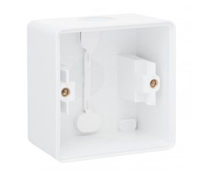 Switch - Niko-Servodan Splashproof surface-mounting box with two single flexible inputs for mounting one function white - 701-83101