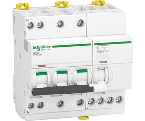 Komponenter for switchboxes og skap - Schneider Electric Kombiafbryder rcbo icv40n 3 pol + nul c-karakteristik 16a 30ma klasse a - A9DC3716